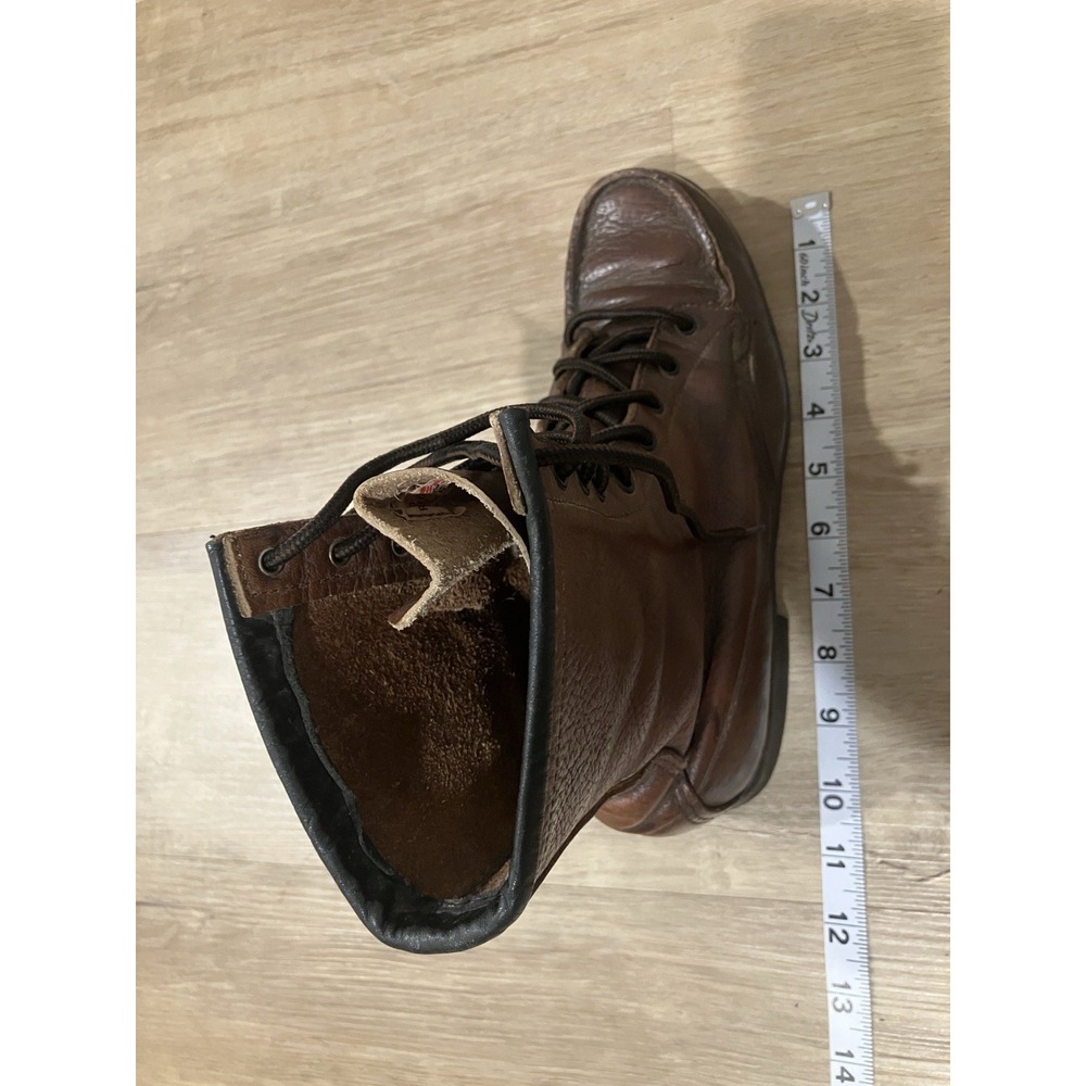 Vintage 70s Red Wing Leather Boots Crepe Sole High Top Women's Size 6.5 - Picture 15 of 15